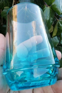 Vtg Turquoise Toothbrush Tumbler - Germany