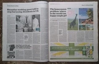 Royal Wedding Newspaper 29 April 2011 The Independent