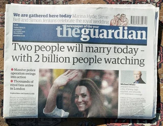 the guardian Friday 29.04.11 Royal Wedding Collectable Newspaper
