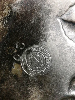 Embossed Handled Floral Wedding Basket - Victorian -Quadruple Silver Plated