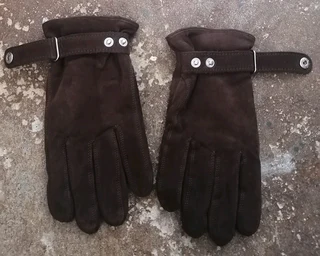 Marks and Spencer Medium Brown Leather Gloves