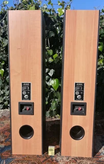 Vtg HiFi Floor Standing Speaker Set-CAT LEB-404 -Germany Logicom