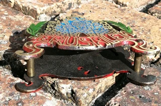 Vtg JERUSALEM napkin holder