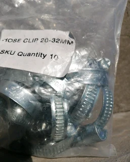 10x Hose Clips 20-32mm Hose Clamps x10