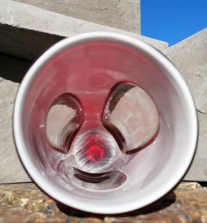 Art Glass Candle Holder Dreamlight Unikat Mediterana handblown Germany 31.7cm H