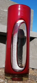 Art Glass Candle Holder Dreamlight Unikat Mediterana handblown Germany 31.7cm H