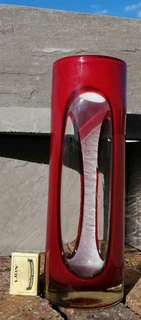 Art Glass Candle Holder Dreamlight Unikat Mediterana handblown Germany 31.7cm H