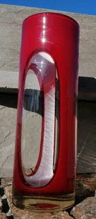 Art Glass Candle Holder Dreamlight Unikat Mediterana handblown Germany 31.7cm H