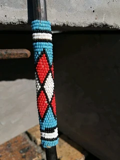 Vtg Small Ornamental Tribal Beaded- battle gear