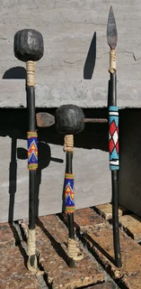 Vtg Small Ornamental Tribal Beaded- battle gear