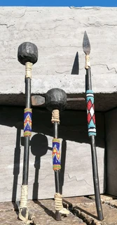 Vtg Small Ornamental Tribal Beaded- battle gear