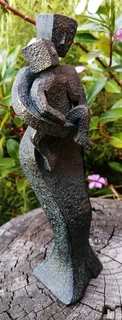 Bronze effect Sculpture-M o t herly L o ve Cubist Figure