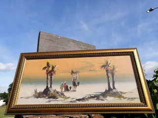 H Anderson Art Desert Scene
