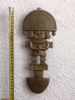 PERU TUMI-Vtg Brass 28 cm H