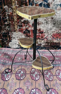 Retro Three-Tier Plant Stand