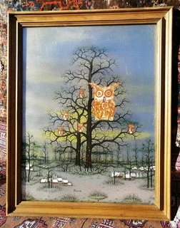 Owls at Dusk by Manfred Horn