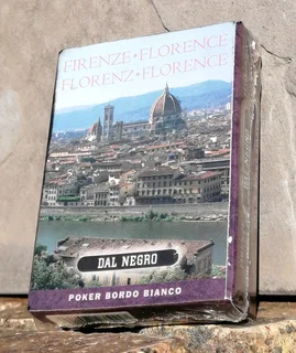 Vtg Images Of Florence Poker Playing Cards-in Unopened Plastic