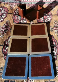 All décor style Coasters in Holder