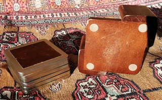 All décor style Coasters in Holder