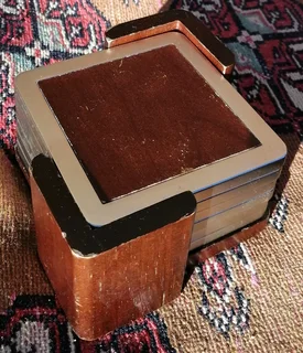 All décor style Coasters in Holder