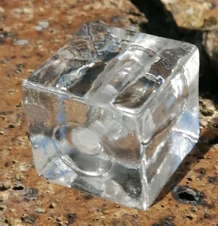 1960s MCM Glass Ice Cube Skinny Candle Holder 2Pairs plus 16 Skinny Candles