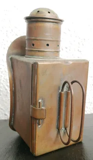 Antique Ships Engine Order Telegraph Side Lantern/Illumination Lamp