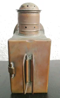 Antique Ships Engine Order Telegraph Side Lantern/Illumination Lamp