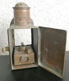 Antique Ships Engine Order Telegraph Side Lantern/Illumination Lamp