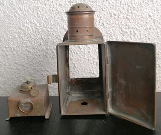 Antique Ships Engine Order Telegraph Side Lantern/Illumination Lamp