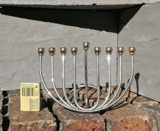 Menorah Candle Holder - 70&#39;s Retro