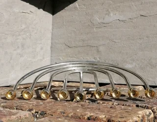 Menorah Candle Holder - 70&#39;s Retro