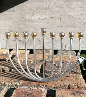 Menorah Candle Holder - 70&#39;s Retro