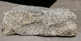 32cm L Historical Reclaimed Granite Stone-Rectangular Hand Hewn Cobble 11kg