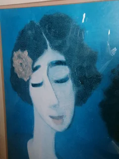 Three Ladies print Pieter van der Westhuizen 109cm L