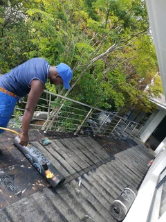 Torch on waterproofing