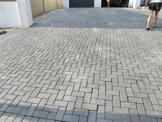 Paving and grass installation