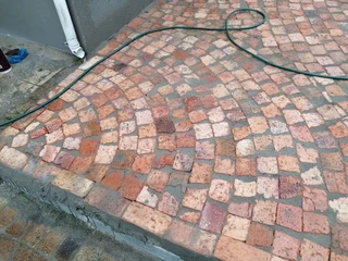 Half brick paving