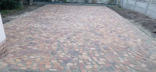 Half brick paving