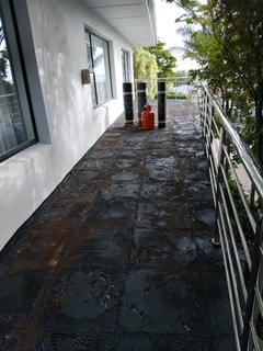 TORCHING ON WATERPROOFING AND RUBBER SEAL IT