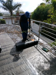 TORCHING ON WATERPROOFING AND RUBBER SEAL IT