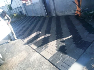 Cement bond paving