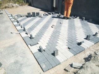 Cement bond paving