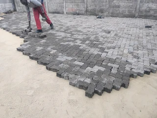 Normal brick paving