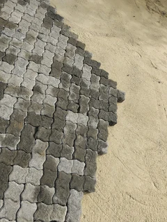 Normal brick paving