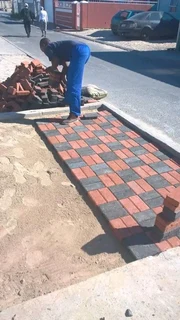 Normal brick paving