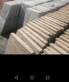 Grey paving and Slabs paving