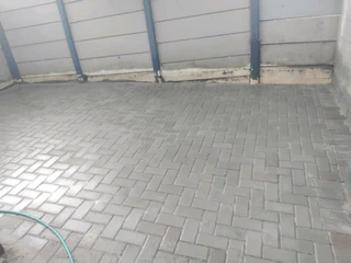 Grey paving and Slabs paving
