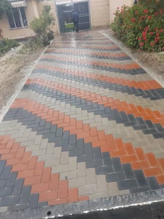 Colour mix paving