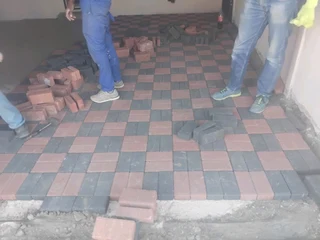 Charcoal and Red mix