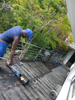 Torch on waterproofing